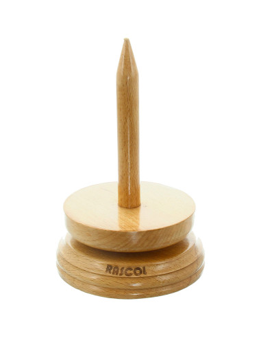 Supporto per gomitolo di lana in legno Rascol