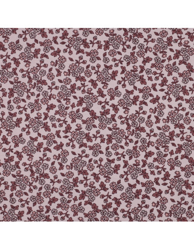 Tessuto flanella fiori - Rosa
