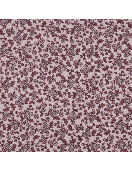 Tessuto flanella fiori - Rosa