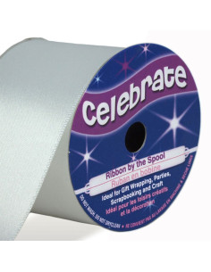 Nastro di raso Celebrate bianco - 38 mm x 4 metri
