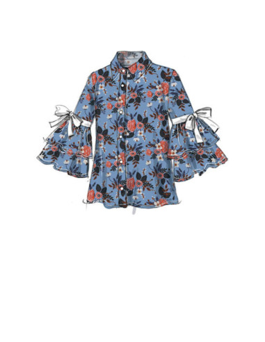 Modello per top e cintura - Vogue 9299