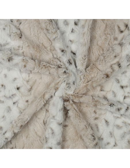 Tessuto in finta pelliccia animale - Leopardo delle nevi