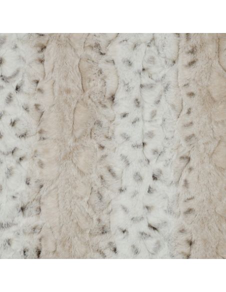 Tessuto in finta pelliccia animale - Leopardo delle nevi