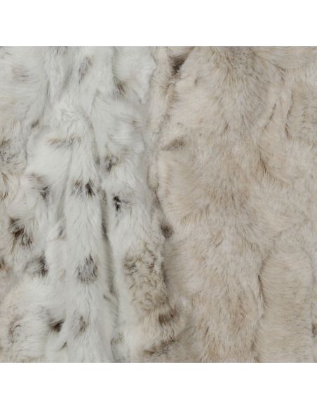 Tessuto in finta pelliccia animale - Leopardo delle nevi