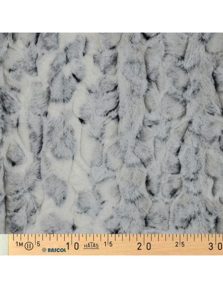 Tessuto in finta pelliccia animale - Lince delle nevi