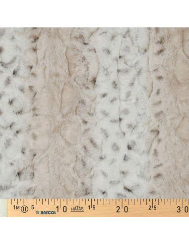 Tessuto in finta pelliccia animale - Leopardo delle nevi