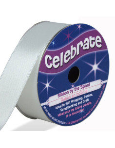 Nastro di raso Celebrate bianco - 20 mm x 5 metri