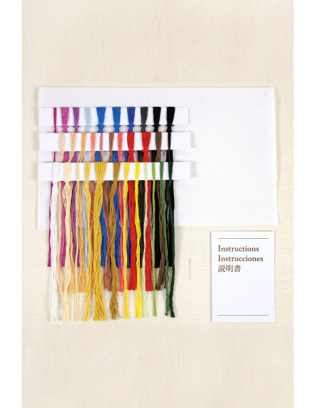Kit broderie point de croix - Le cadre