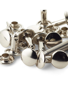 Set di 8 rivetti tubolari con utensile di perforazione 6-9 mm 2