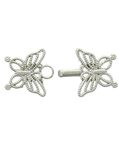 Brandeburgo chic farfalla - Argento