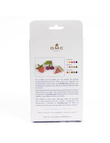 Confezione di 5 lane cardate per infeltrire DMC - Vitamina
