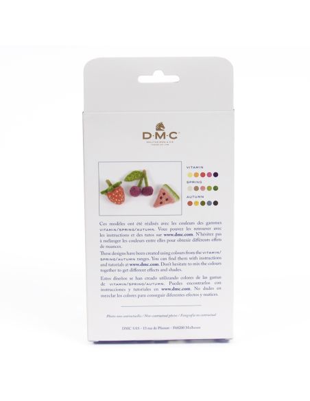 Confezione di 5 lane cardate per infeltrire DMC - Vitamina