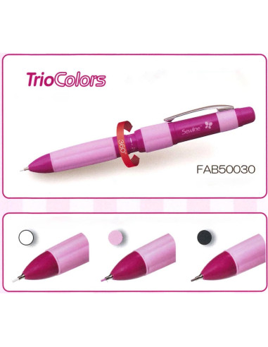 Matita a gesso portamine TrioColors 3 in 1 Sewline
