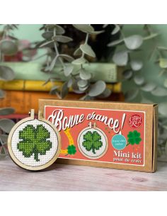 Mini kit ricamo a punto croce - Buona fortuna!