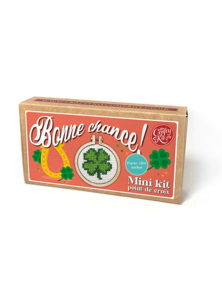 Mini kit ricamo a punto croce - Buona fortuna!
