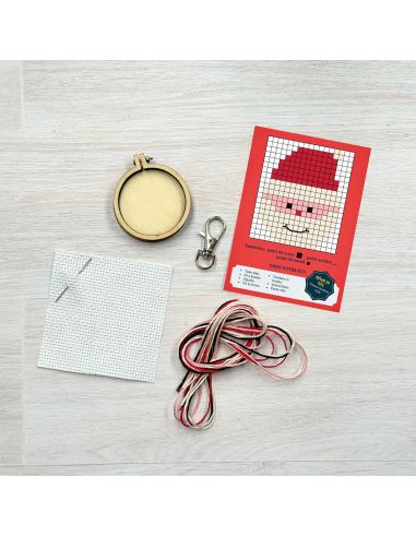Mini kit ricamo a punto croce - Ho Ho Ho!