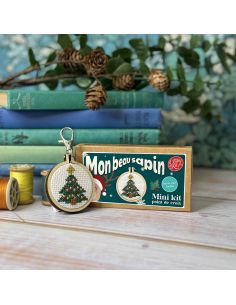 Mini kit ricamo a punto croce - Il mio bell'albero di Natale