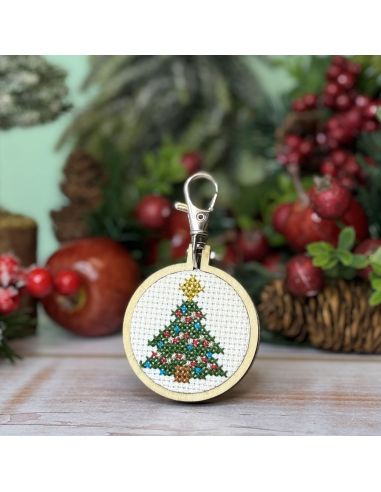 Mini kit ricamo a punto croce - Il mio bell'albero di Natale