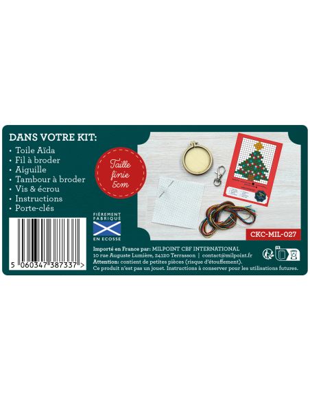 Mini kit ricamo a punto croce - Il mio bell'albero di Natale