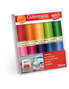 Set di 10 fili da cucito in poliestere Gütermann - Vivace
