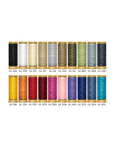Set di 20 fili da cucito in cotone Gütermann 2