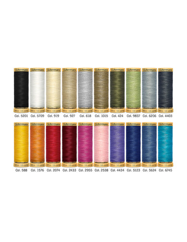 Set di 20 fili da cucito in cotone Gütermann