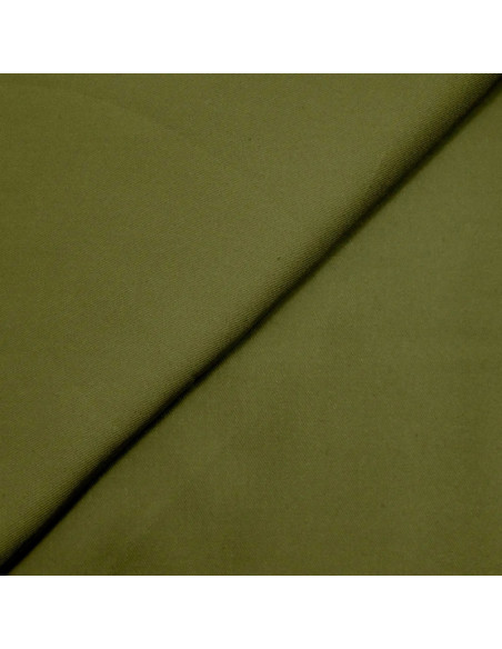 Tessuto twill di viscosa pesante - Oliva