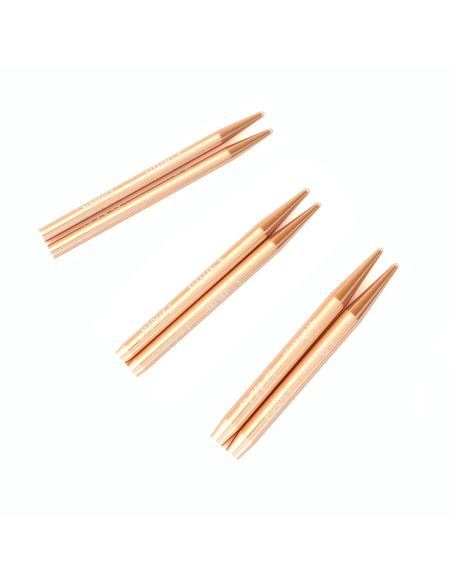 Mini punte di aghi intercambiabili oro rosa DMC
