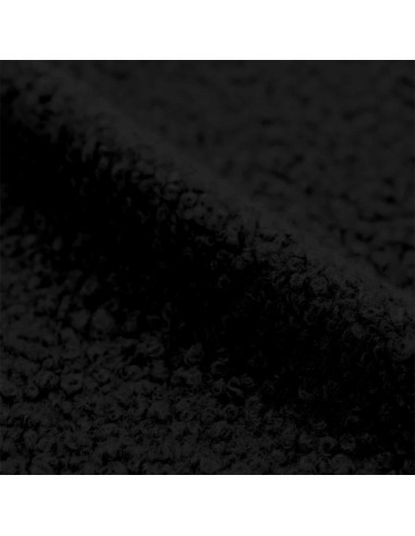 Tessuto pelliccia riccia - Nero