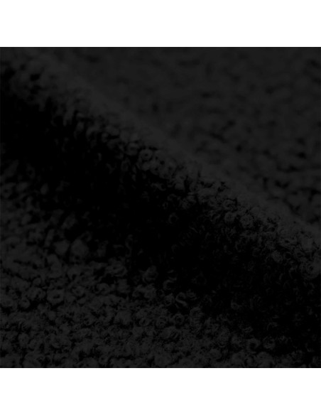 Tessuto pelliccia riccia - Nero