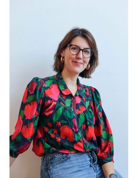 Tessuto viscosa La Roseraie - Lise Tailor