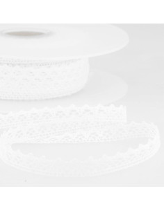 Pizzo di cotone fine - Bianco