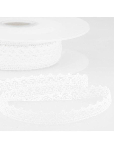 Pizzo di cotone fine - Bianco