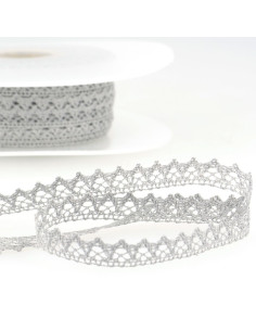 Pizzo di cotone fine - Grigio