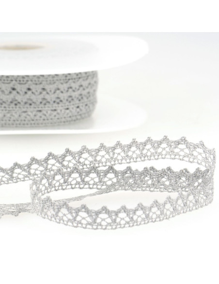 Pizzo di cotone fine - Grigio