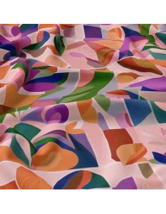 Tessuto viscosa - Nawel rosa e viola
