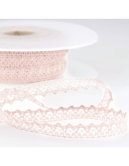 Pizzo di cotone fine - Rosa