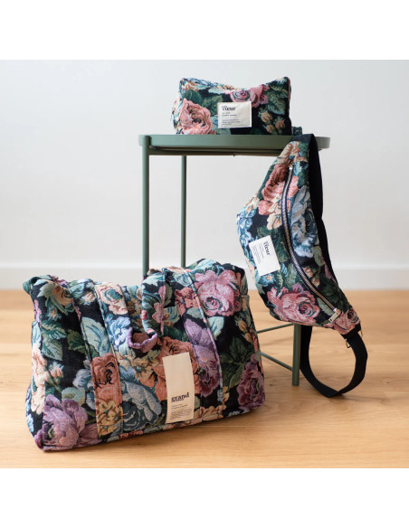 Lot de 2 étiquettes tissées - Duo Grand coeur