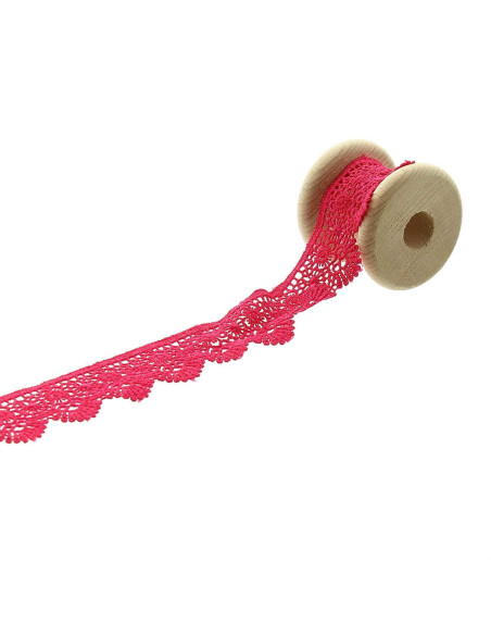 Guipure 37 mm - Fucsia