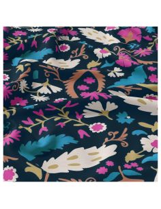 Tessuto viscosa - Alio blu e rosa