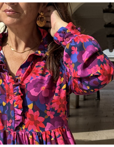 Modello di camice-abito Albane - Clématisse Pattern