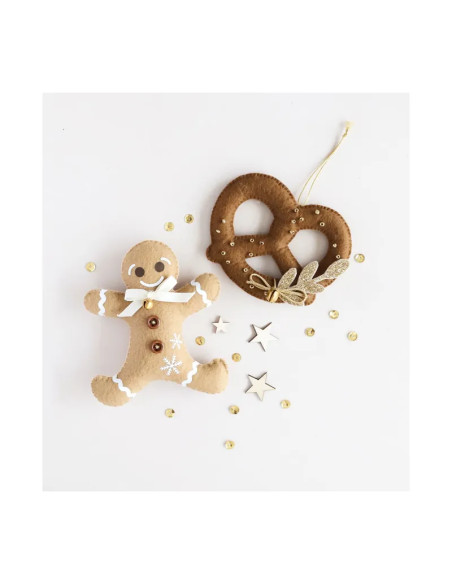 La mia decorazione natalizia in feltro: Duo Natale alsaziano
