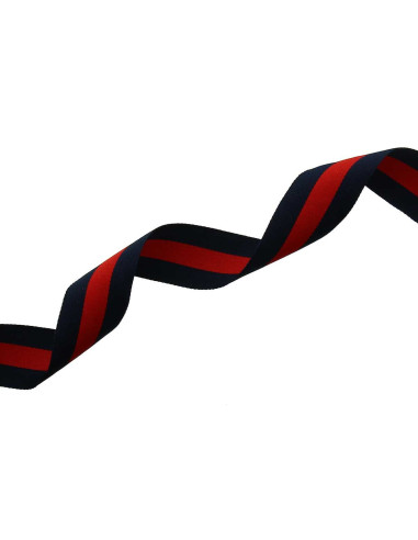 Strisce di gallone 40 mm - Blu e rosso