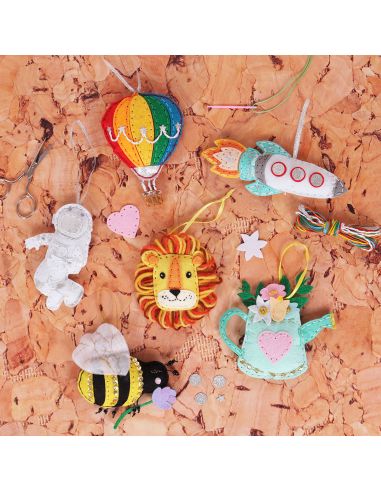 Kit di decorazione in feltro: Mongolfiera