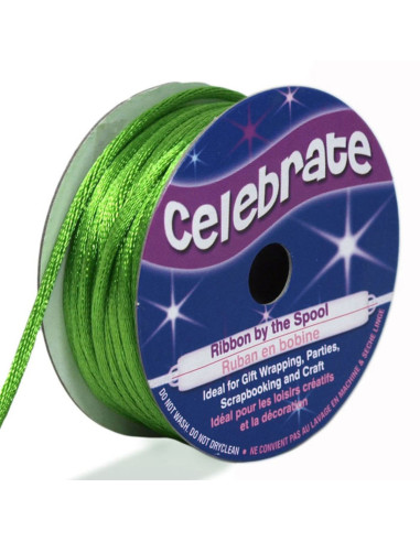 Cordoncino coda di topo Celebrate verde - 2 mm x 10 metri