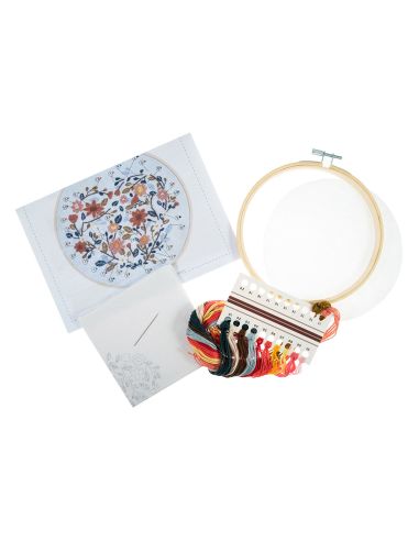Kit ricamo - Cuore floreale