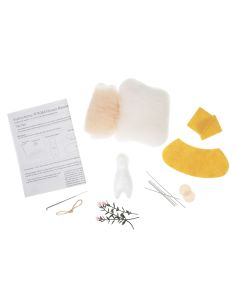 Kit per infeltrimento ad ago - Topo con bouquet di fiori 2