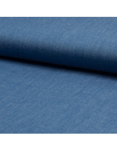 Tessuto chambray - Blu