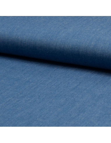 Tessuto chambray - Blu