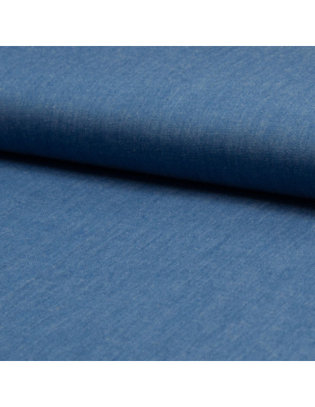 Tessuto chambray - Blu